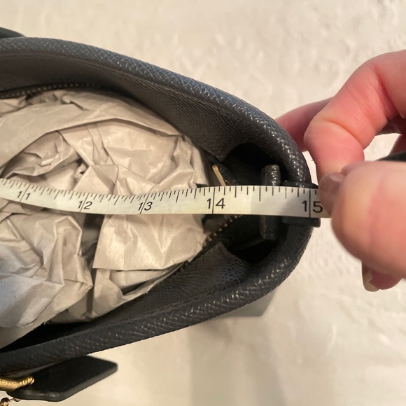 Coach X Grain Zip Top Tote Denim Blue NWOT Bag - Picture 11 of 13